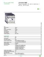 Datasheet for Schneider Electric LP1K06015BD, EAN: 3389110495492 Datasheet for Schneider Electric LP1K06015BD, EAN: 3389110495492