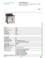 Datasheet for Schneider Electric LP1K09004JD, EAN: 3389110495324 Datasheet for Schneider Electric LP1K09004JD, EAN: 3389110495324
