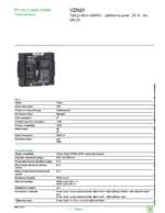 Datasheet for Schneider Electric VZN20, EAN: 3389110760033