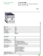 Datasheet for Schneider Electric LP1K09015BD, EAN: 3389110495959 Datasheet for Schneider Electric LP1K09015BD, EAN: 3389110495959