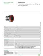 Datasheet for Schneider Electric ZB4BW943, EAN: 3389110889925
