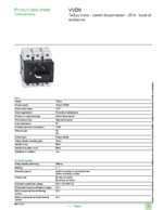 Datasheet for Schneider Electric VVD0, EAN: 3389110552355