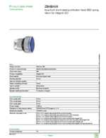 Datasheet for Schneider Electric ZB4BA68, EAN: 3389110887747