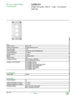 Datasheet for Schneider Electric XAPE303, EAN: 3389110628043