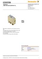 Datasheet for Weidmüller 0546160000, EAN: 4008190098162