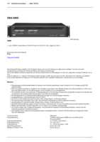 Datasheet for RCS Audio-Systems DBA-500D