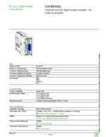 Datasheet for Schneider Electric VW3M3402, EAN: 3606480169717