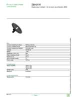 Datasheet for Schneider Electric ZBA2935, EAN: 3389110109306