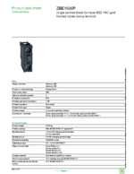 Datasheet for Schneider Electric ZBE1026P, EAN: 3389110862843
