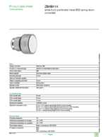 Datasheet for Schneider Electric ZB4BA14, EAN: 3389110079081