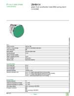 Datasheet for Schneider Electric ZB4BA34, EAN: 3389110079111