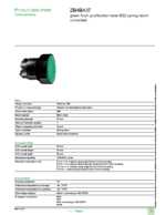 Datasheet for Schneider Electric ZB4BA37, EAN: 3389110220087