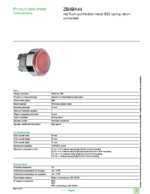 Datasheet for Schneider Electric ZB4BA44, EAN: 3389110079128