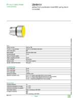 Datasheet for Schneider Electric ZB4BA54, EAN: 3389110079135