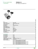 Datasheet for Schneider Electric ZB4BG610, EAN: 3389110122015