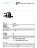 Datasheet for Schneider Electric ZB4BD48, EAN: 3389110889369