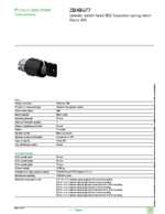 Datasheet for Schneider Electric ZB4BG77, EAN: 3389110830019