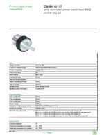 Datasheet for Schneider Electric ZB4BK12137, EAN: 3389110840674