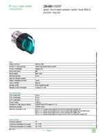 Datasheet for Schneider Electric ZB4BK13337, EAN: 3389110840926