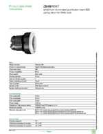 Datasheet for Schneider Electric ZB4BW317, EAN: 3389110838954