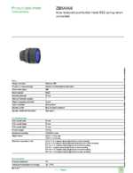 Datasheet for Schneider Electric ZB5AA66, EAN: 3389110291551