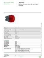 Datasheet for Schneider Electric ZB5AP4S, EAN: 3389110999396