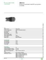 Datasheet for Schneider Electric ZB6AA2, EAN: 3389110775396