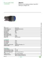Datasheet for Schneider Electric ZB6AF6, EAN: 3389110849035