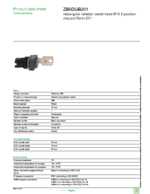 Datasheet for Schneider Electric ZB6DGB201, EAN: 3389110150193