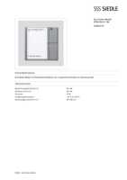 Datasheet for Siedle 200035731-00, EAN: 4015739357314