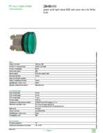 Datasheet for Schneider Electric ZB4BV03, EAN: 3389110889505