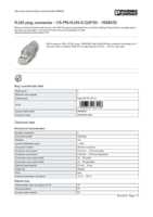 Datasheet for Phoenix Contact 1658435, EAN: 4046356163118