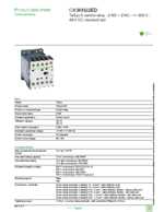 Datasheet for Schneider Electric CA3KN22ED, EAN: 3389110483826 Datasheet for Schneider Electric CA3KN22ED, EAN: 3389110483826