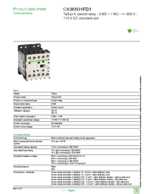 Datasheet for Schneider Electric CA3KN31FD3, EAN: 3389110166309 Datasheet for Schneider Electric CA3KN31FD3, EAN: 3389110166309
