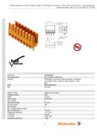 Datasheet for Weidmüller 1604800000, EAN: 4008190005092