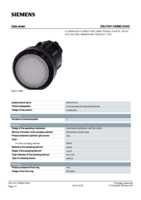 Datasheet for Siemens 3SU10010AB600AA0, EAN: 4011209955738