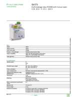 Datasheet for Schneider Electric 56173, EAN: 3303430561736 Datasheet for Schneider Electric 56173, EAN: 3303430561736