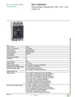 Datasheet for Schneider Electric EZC100N3060, EAN: 3303430300861 Datasheet for Schneider Electric EZC100N3060, EAN: 3303430300861