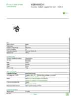 Datasheet for Schneider Electric KSB1000ZV1, EAN: 3606480005619