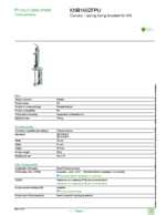 Datasheet for Schneider Electric KNB160ZFPU, EAN: 3606480006401