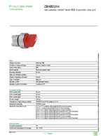 Datasheet for Schneider Electric ZB4BD204, EAN: 3389110801590