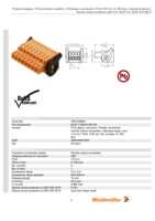 Datasheet for Weidmüller 1691630000, EAN: 4008190373597