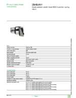 Datasheet for Schneider Electric ZB4BJ891, EAN: 3389110173703