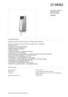 Datasheet for Siedle 200044623-00, EAN: 4015739446230 Datasheet for Siedle 200044623-00, EAN: 4015739446230