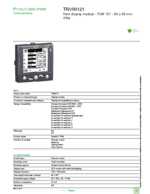 Datasheet for Schneider Electric TRV00121, EAN: 3606480025389 Datasheet for Schneider Electric TRV00121, EAN: 3606480025389