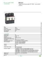 Datasheet for Schneider Electric DF223C, EAN: 3389119407526 Datasheet for Schneider Electric DF223C, EAN: 3389119407526