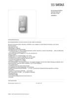 Datasheet for Siedle 200044591-00, EAN: 4015739445912