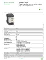 Datasheet for Schneider Electric LC1D65AFE7, EAN: 3389119408981