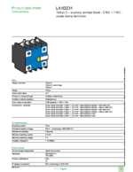 Datasheet for Schneider Electric LA1DZ31, EAN: 3389110236521 Datasheet for Schneider Electric LA1DZ31, EAN: 3389110236521