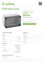 Datasheet for Spelsberg 10650601, EAN: 4013902861453